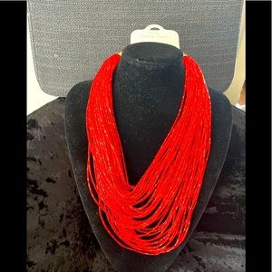Gorgeous red beads necklaces
